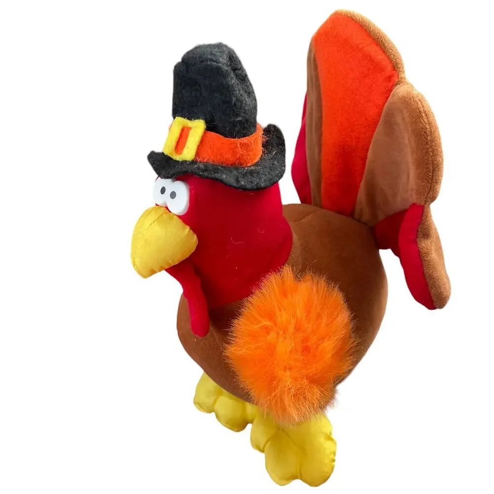 Vintage Gibson Greetings Turkey Plush 1994 Mr Gobbles Thanksgiving Stuffed Bird